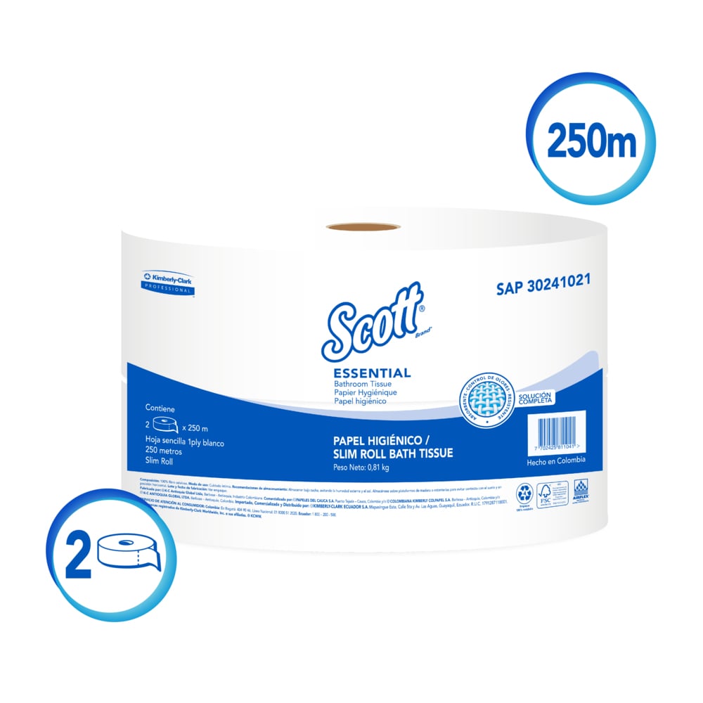 SCOTT ® ESSENTIAL BLANCO HS X 4 UND