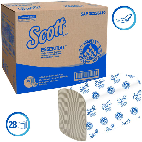 TOALLA Z SCOTT ESSENTIAL HS BLANCA X PAQUETE