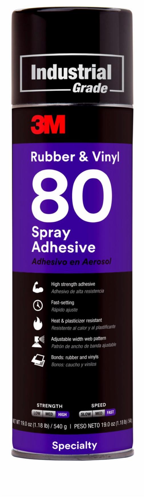 Adhesivo en Spray 80 a base de neopreno de alto desempeño de 19 onzas - 3M