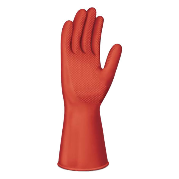 GUANTE CAUCHO INDUSTRIAL ROJO CAL 25 TALLA 8